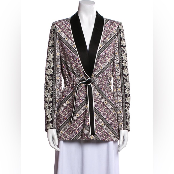 Brand New Alice + Olivia Lincoln Dream Piped Drawstring Blazer - Picture 11 of 12